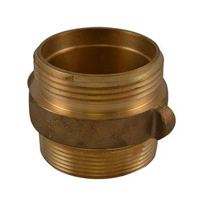 South park corporation DMA3802AB DMA38, 1.5 National Standard Thread (NST) X 1.5 National Standard Thread (NST) Double Male Adapter Brass