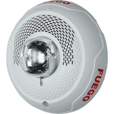 Bocina con Lámpara Estroboscópica Montaje en Techo Color Blanco Nuevo Diseño Moderno y Elegante y Menor Consumo de Corriente SPSCWLED - Código: SPSCWLED | Compra en Guadalajara