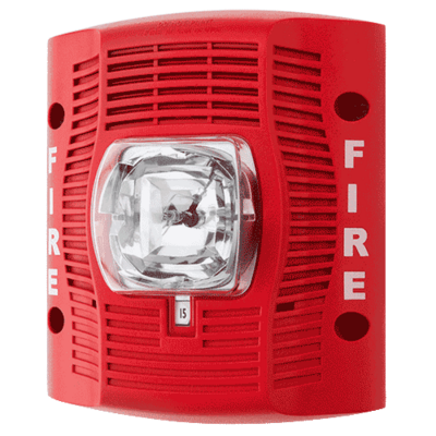System sensor SPSRK-R The SpectrAlert Advance SPSRK-R (replacement model) is a red, outdoor speaker strobe for wall installation with selectable strobe settings of 15, 15/75, 30, 75, 95, 110 and 115 cd.  Offers mounting plate only - no back box included.