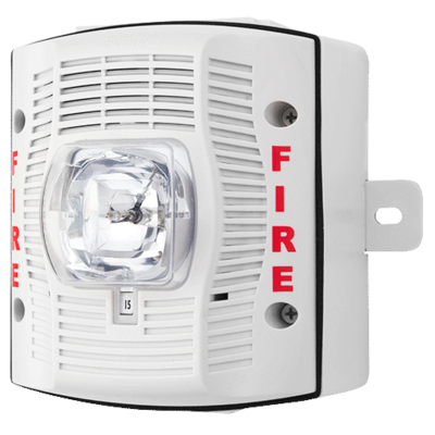 System sensor SPSWK The SpectrAlert Advance SPSWK is a white, outdoor speaker strobe for wall installations with selectable strobe settings of 15, 15/75, 30, 75, 95, 110 and 115 cd.