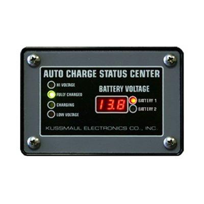 Kussmaul Electronics Co. Inc. 091-189-2-12 Auto Charge Dual Status Center 2 1/2  Digit, with battery 1 and 2 display