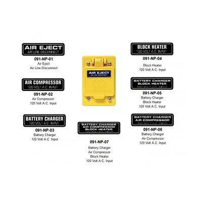 Kussmaul Electronics Co. Inc. 091-NP-XX Nameplates for 091-3XX, Weatherproof Covers