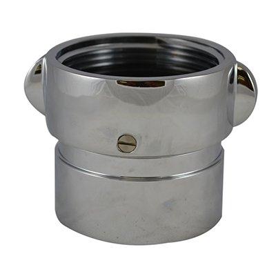 South park corporation SDF33S36MC SDF33S, W/SCRN 6 Customer Thread Female X 5 Customer Thread Female Swivel Brass Chrome Plated, Double Female Swivel Coupling with Screen