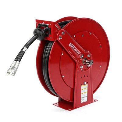 Reelcraft TH88050 OMP 1/2 in. x 50 ft. Heavy Duty Twin Hydraulic Hose Reel