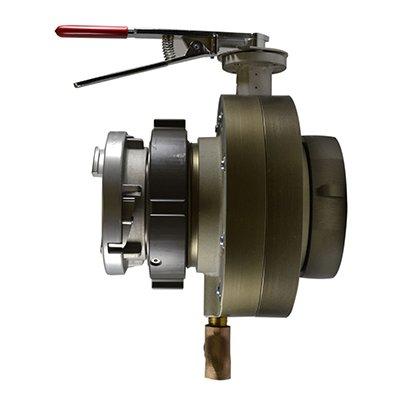 South park corporation BV7872AH BV78, 6 National Pipe Thread (NPT) Female (Rigid) X 5 National Standard Thread (NST) Male 6 Butterfly Valve,with Chrome Plated Lever Handle