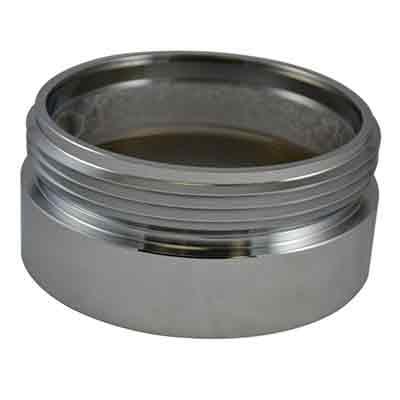 South park corporation IL3524AC IL35, 4.5 National Pipe Thread Female X 5 National Standard Thread (NST) Male Brass Chrome Plated, Internal Lug Bushing