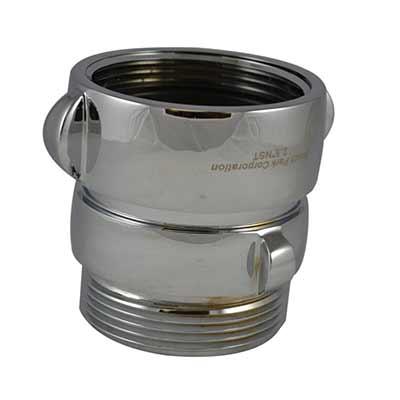 South park corporation SA3904MC SA39, 2.5 Customer Thread Rockerlug Swivel X 1.5 Customer Thread Male Adapter Brass Chrome Plated,