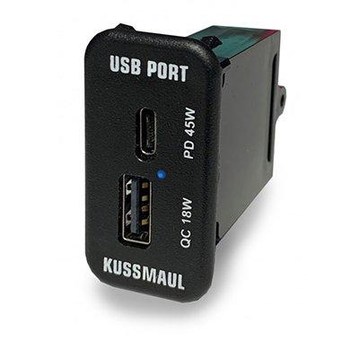 Kussmaul Electronics Co. Inc. 091-264-N Dual Port USB-C & USB-A NGR
