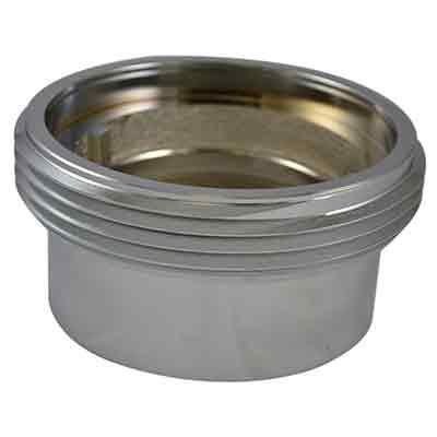 South park corporation IL3520MC IL35, 4 National Pipe Thread Female X 5 Customer Thread Male Brass Chrome Plated, Internal Lug Bushing