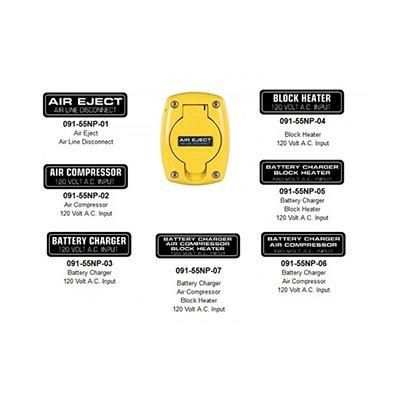 Kussmaul Electronics Co. Inc. 091-55NP-XX Nameplates for 091-55XX Weatherproof Covers