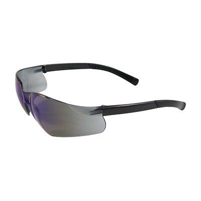 Protective Industrial Products 250-06-0006 Rimless Safety Glasses with Black Temple, Blue Mirror Lens and Anti-Scratch Coating